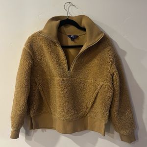 Joy Lab camel Sherpa sweater size small.